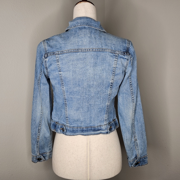 Girls Hudson Jean Jacket size Large. Light blue button up double pockets - Picture 5 of 8